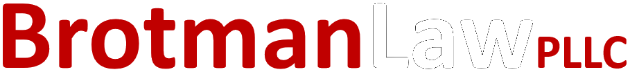 2026 BrotmanLaw PLLC Logo On Transparent White Law